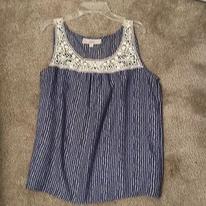 Loft sleeveless blouse